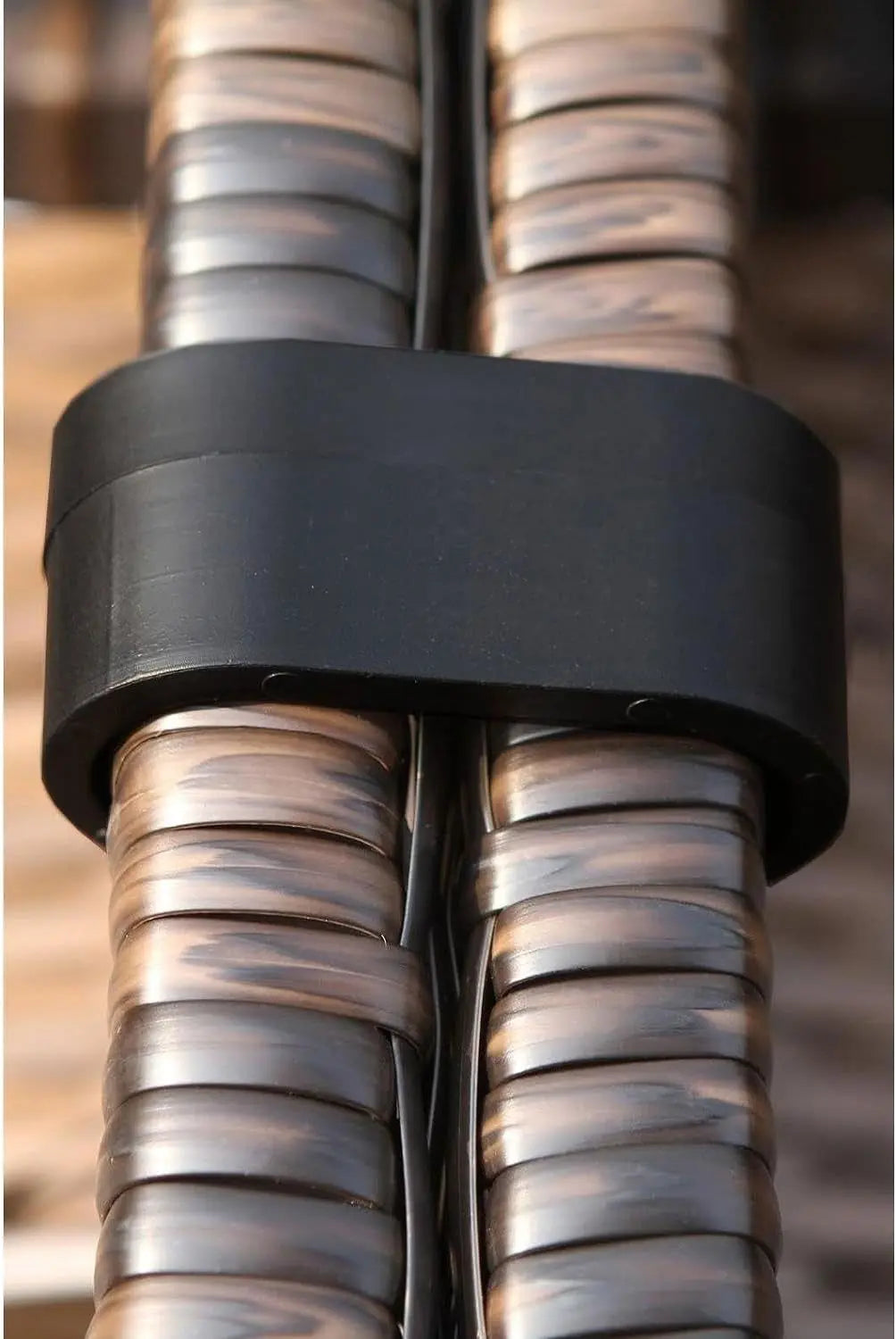 Outdoor Wicker Sectional Sofa Set for Patio and Garden (Brown)